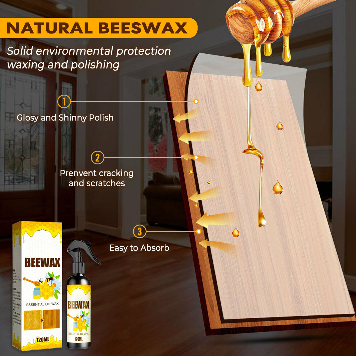 Natural Micro-Molecularized Beeswax Spray 🔥 Limited Stock – Order Now! 🔥